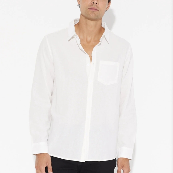 NWT Linen Cotton Button Down Shirt - Picture 5 of 5